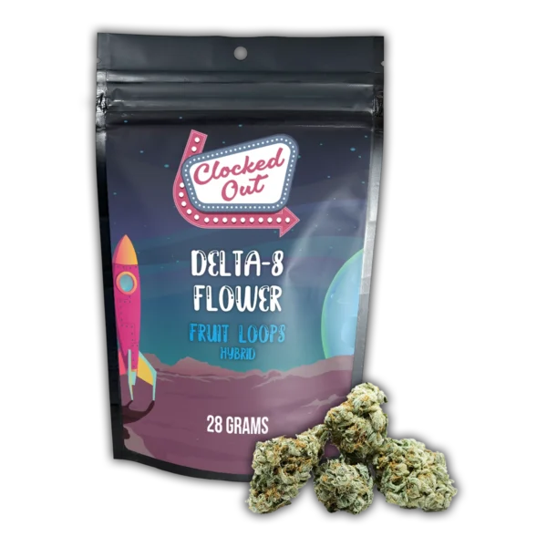 Delta-8 Flower 28g Fruit Loops-Hybrid