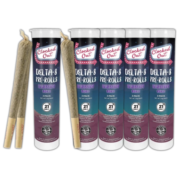 Delta-8 Pre Rolls 1.5g Each 15ct Indica