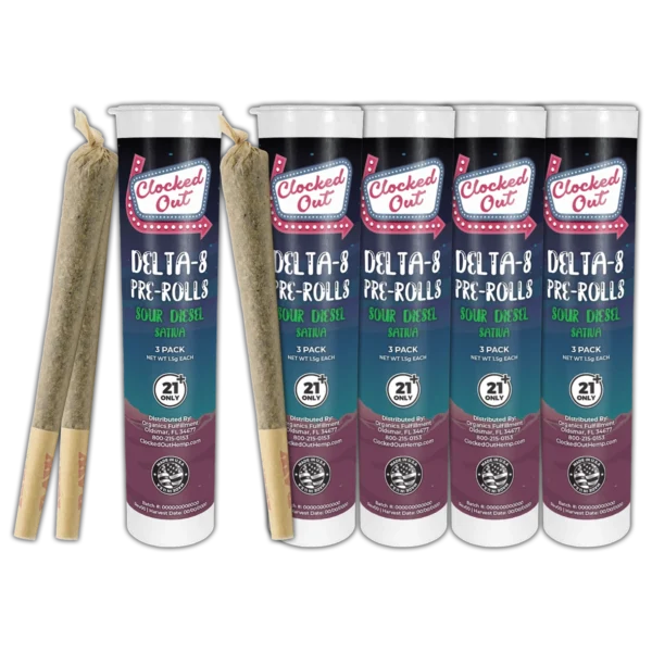 Delta-8 Pre Rolls 1.5g Each 15ct Sativa