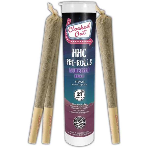 HHC Pre Rolls 1.5g Each 3ct Indica