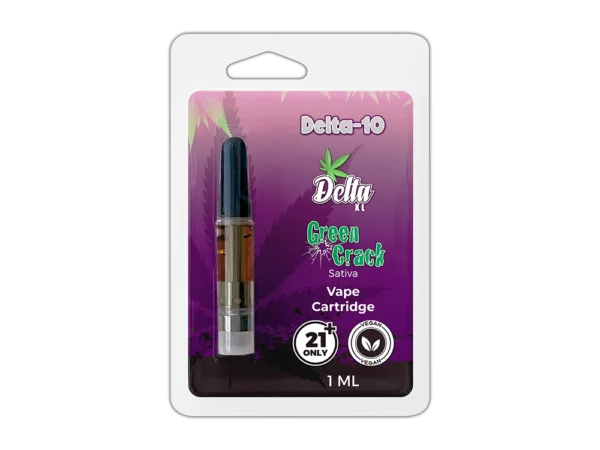 Delta 10 Vape Cartridge Green Crack Sativa 1ml