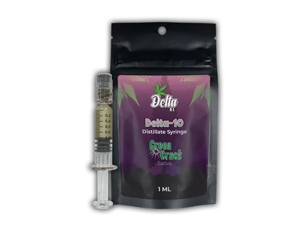 Delta 10 Distillate Syringe 1ml Green Crack Sativa