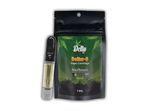 Delta 8 Vape Cartridge Hardcore OG Indica 1ml