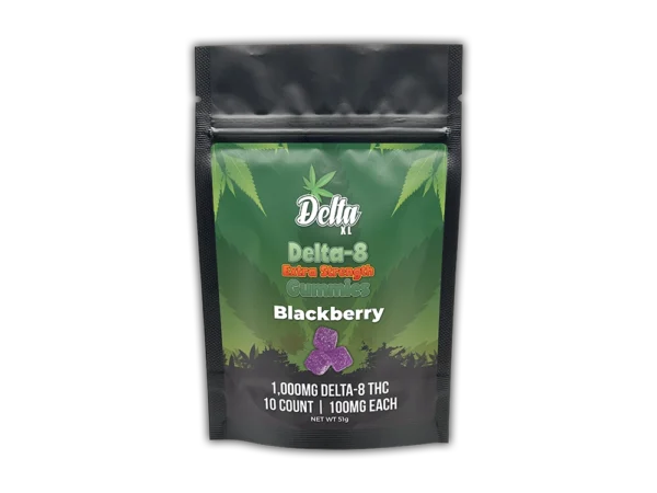 Delta-8 Extra Strength Gummies Balckberry 10ct