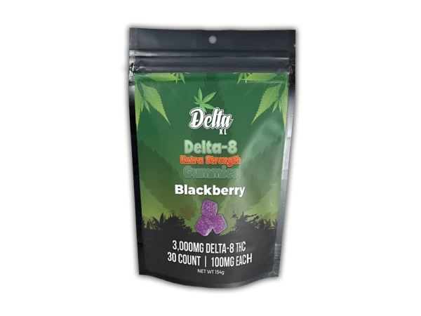 Delta-8 Extra Strength Gummies Balckberry 30ct