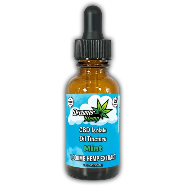 CBD Isolate Oil Tincture 1000mg Unflavored 30ml