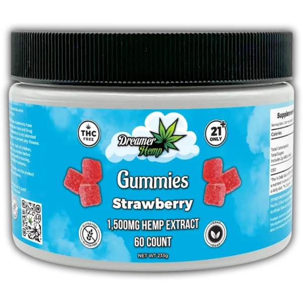 CBD Gummies 1500mg 60ct Strawberry