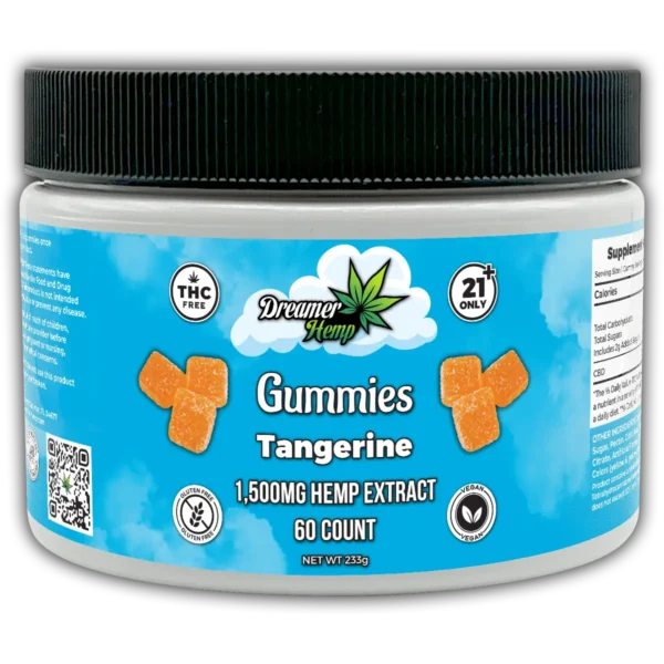 CBD Gummies 1500mg 60ct Tangerine