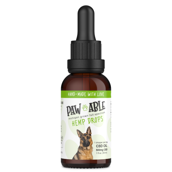 500mg CBD Oil for Large Dogs (50-75 lbs) Organic