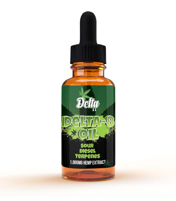 Delta 8 Oil Tincture Sour Diesel 1000mg