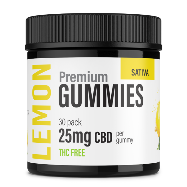 THC-Free Lemon Gummies - 25mg CBD 30ct