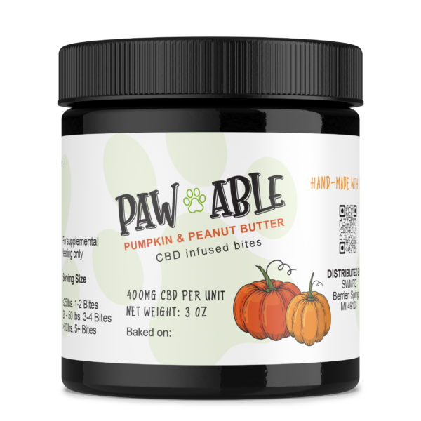 Pumpkin & Peanut Butter CBD Dog Treats 5mg - 400mg