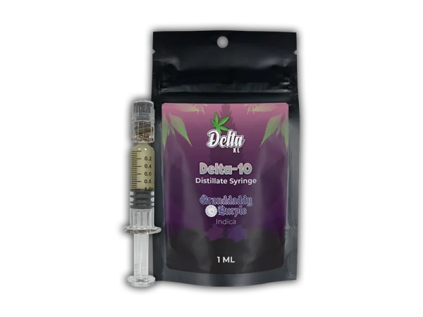 Delta 10 Distillate Syringe 1ml Granddaddy Purple Indica