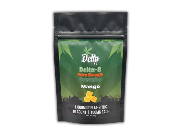 Delta-8 Extra Strength Gummies Mango 10ct