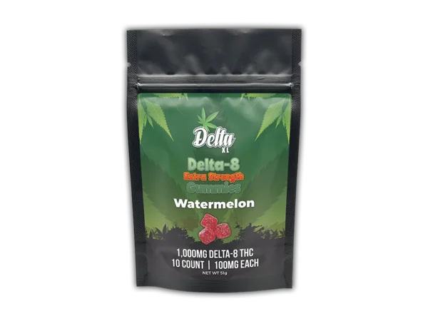 Delta-8 Extra Strength Gummies Watermelon 10ct