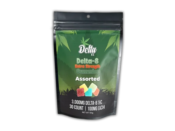 Delta-8 Extra Strength Gummies Assorted 30ct