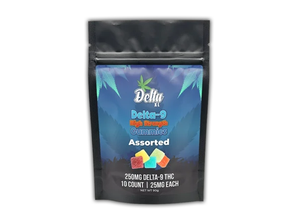 Delta-9 High Strength Gummies 250mg 20Ct