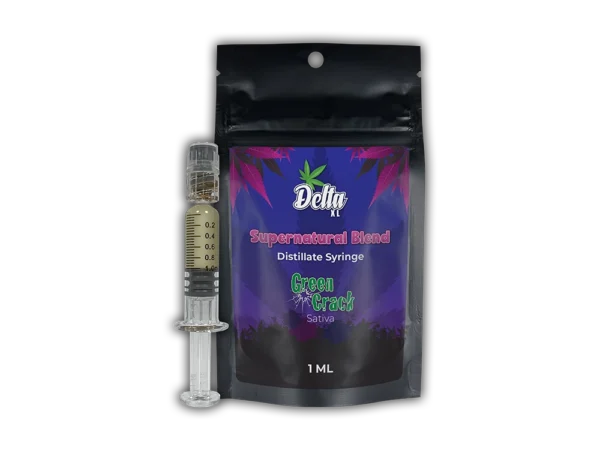 Supernatural Blend Distillate Syringe 1ml Green Crack Sativa