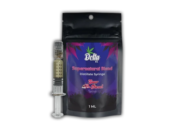 Supernatural Blend Distillate Syringe 1ml Sour Diesel Sativa