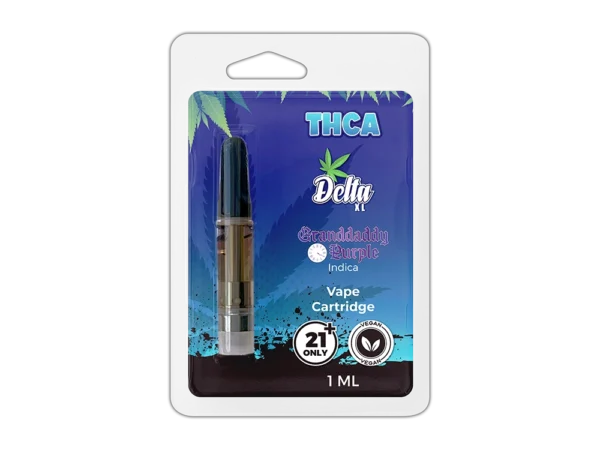 THCA Vape Cartridge Granddaddy Purple Indica 1ml