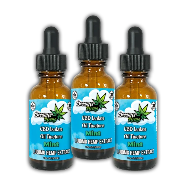 CBD Isolate Oil Tincture 1000mg Mint 90ml