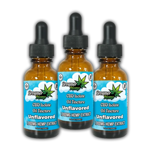 CBD Isolate Oil Tincture 1000mg Unflavored 90ml