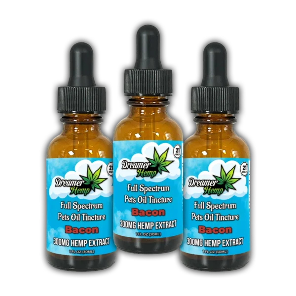 Pet's Full Spectrum Oil Tincture 300mg Bacon 90ml