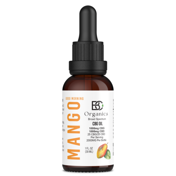 Mango CBD + CBG Oil - Energy and Focus 1000mg