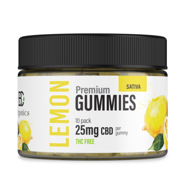 THC-Free Lemon Gummies - 25mg CBD 10ct